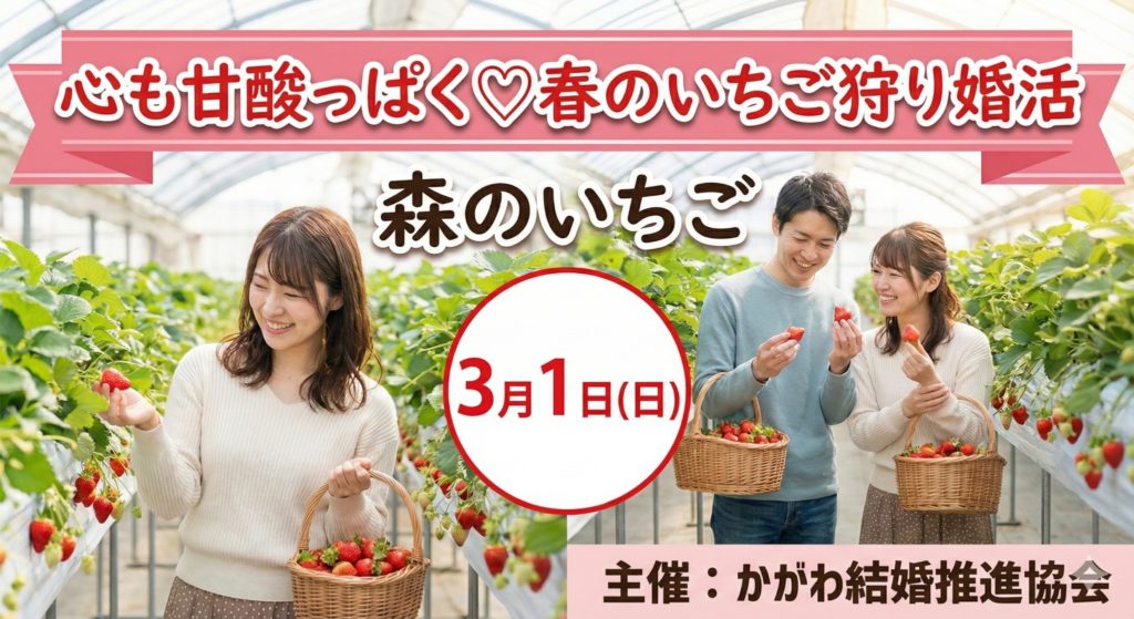 【イベント】春のいちご狩り　参加者募集中！